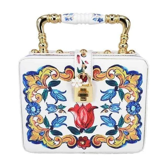 22 Designs, Rectangle Diamond evening flower Clutch bling Bags