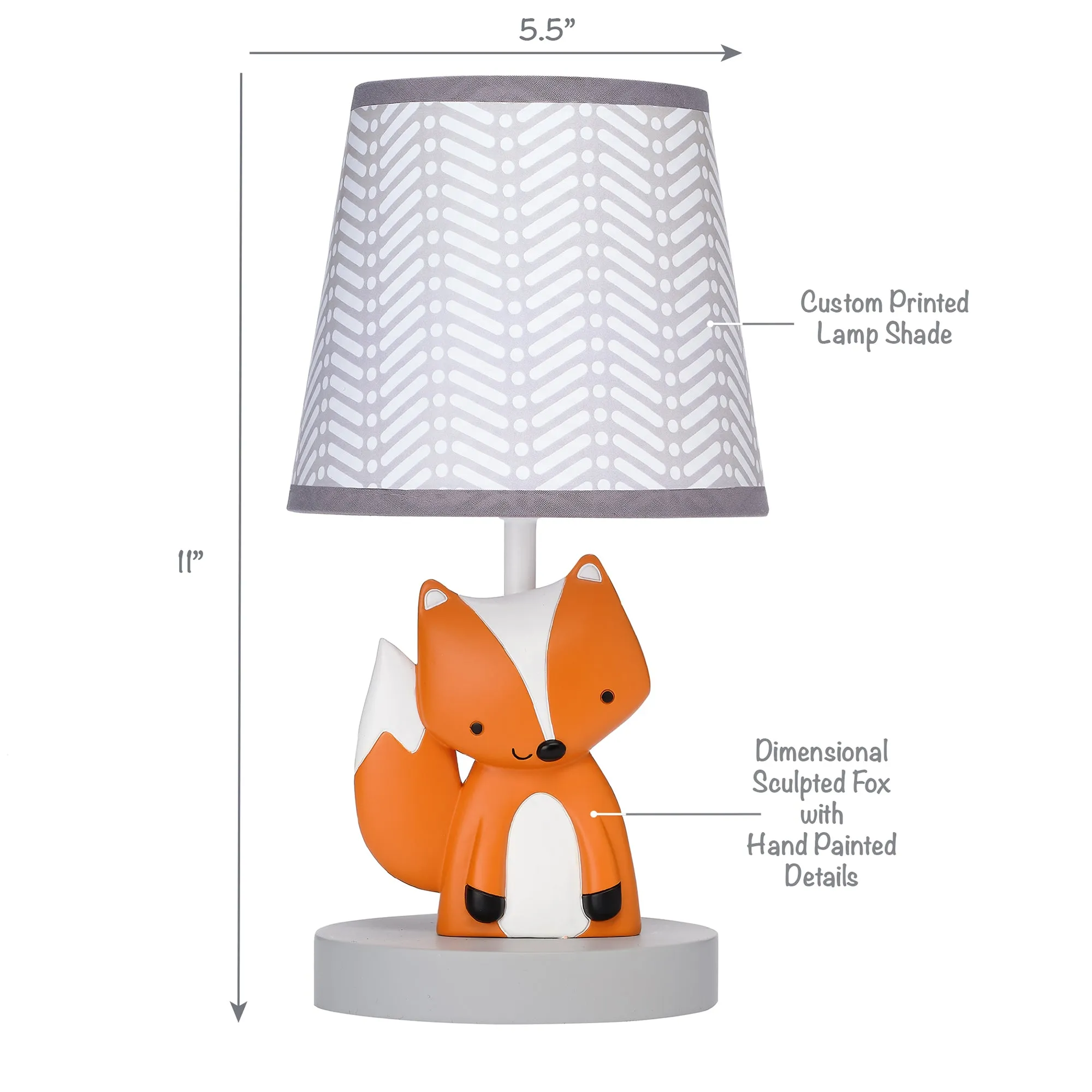 Acorn Lamp with Shade & Bulb