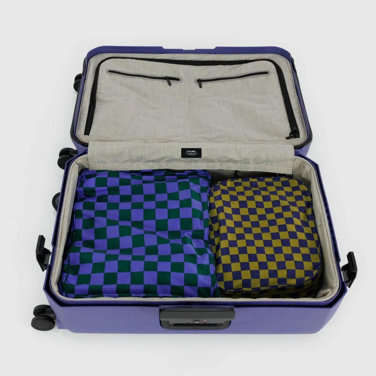 Baggu Large Packing Cube Set in Jewel Checks