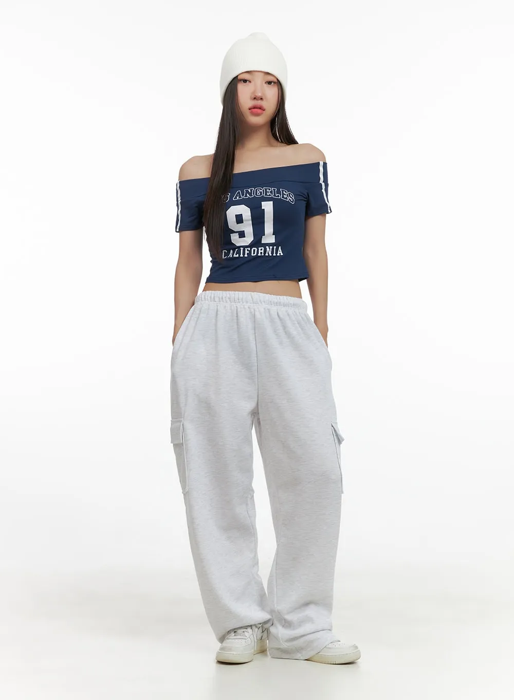 Banded Cargo Sweatpants CS405