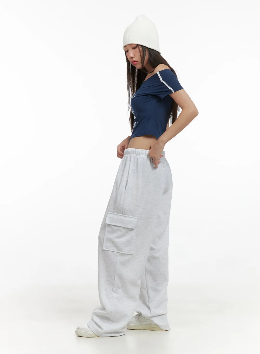 Banded Cargo Sweatpants CS405