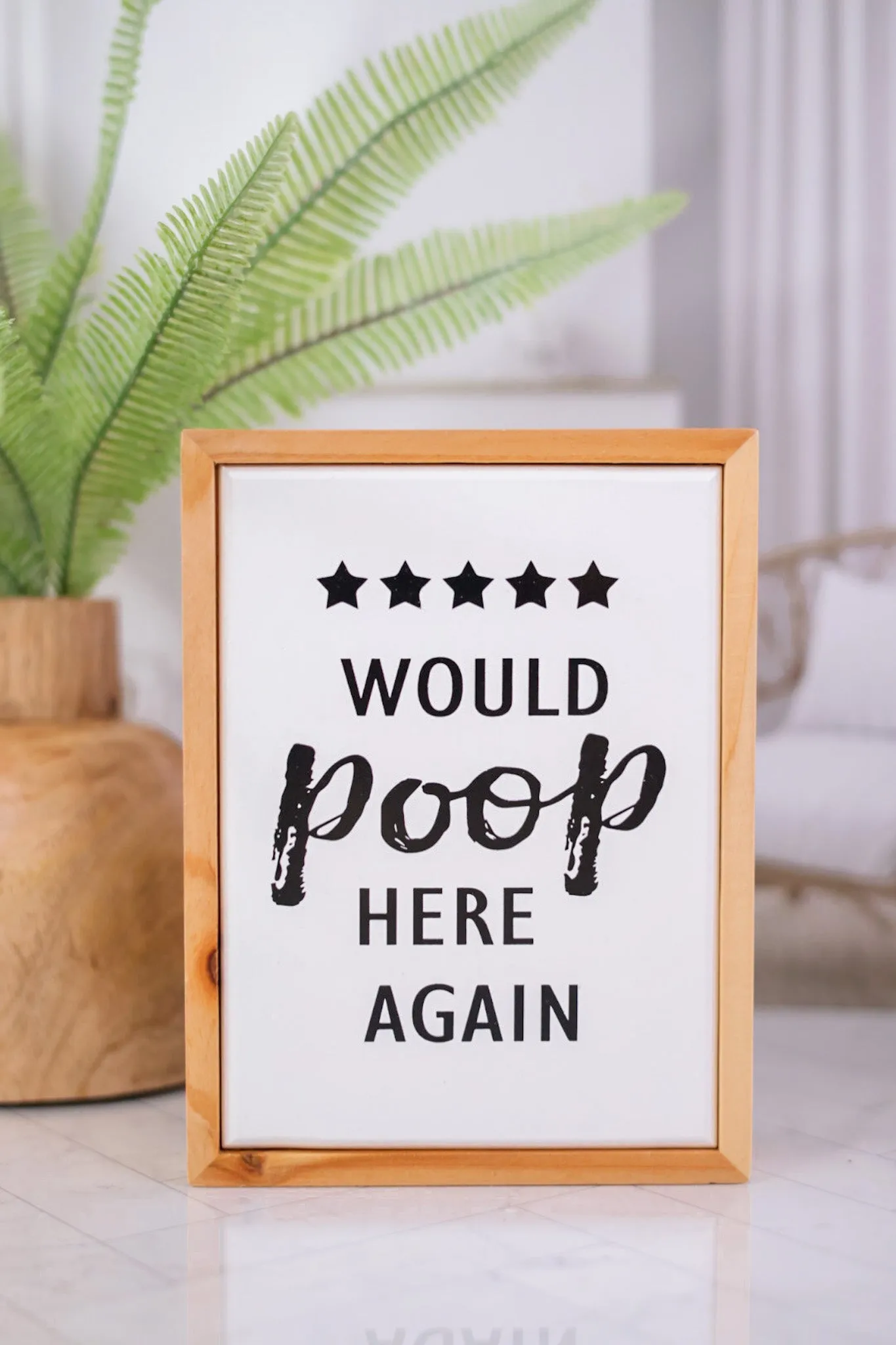 Bathroom Humor Sign (5 Styles) FINAL SALE