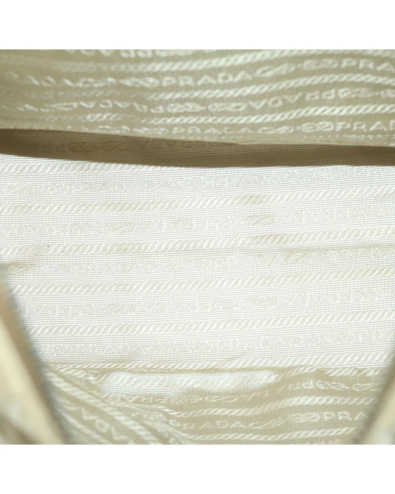 Beige Nylon Shoulder Bag by a Luxury Designer