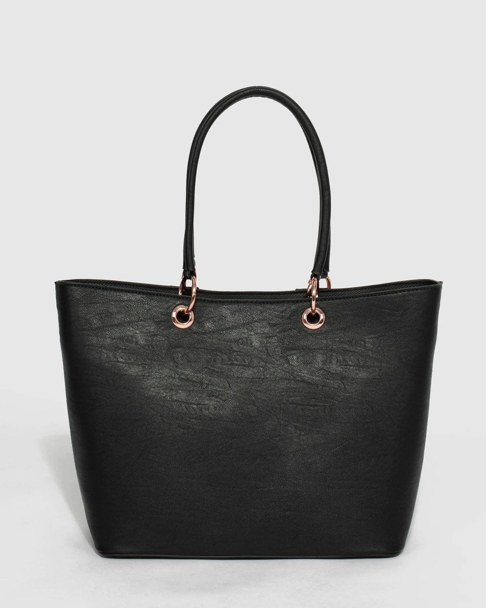 Black Delaney Large Tote Bag