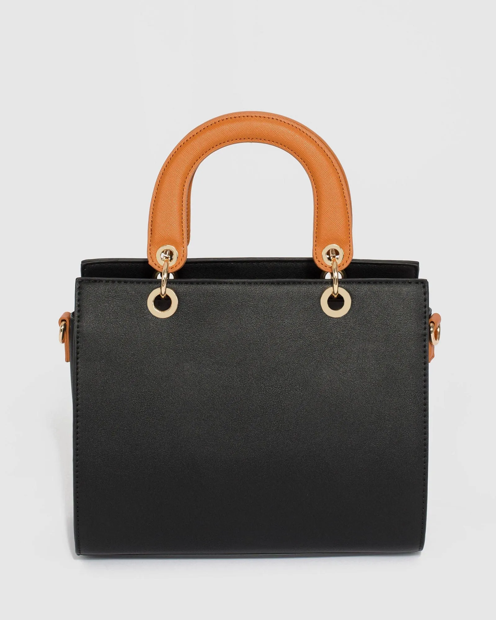 Black Ella Panel Tote Bag