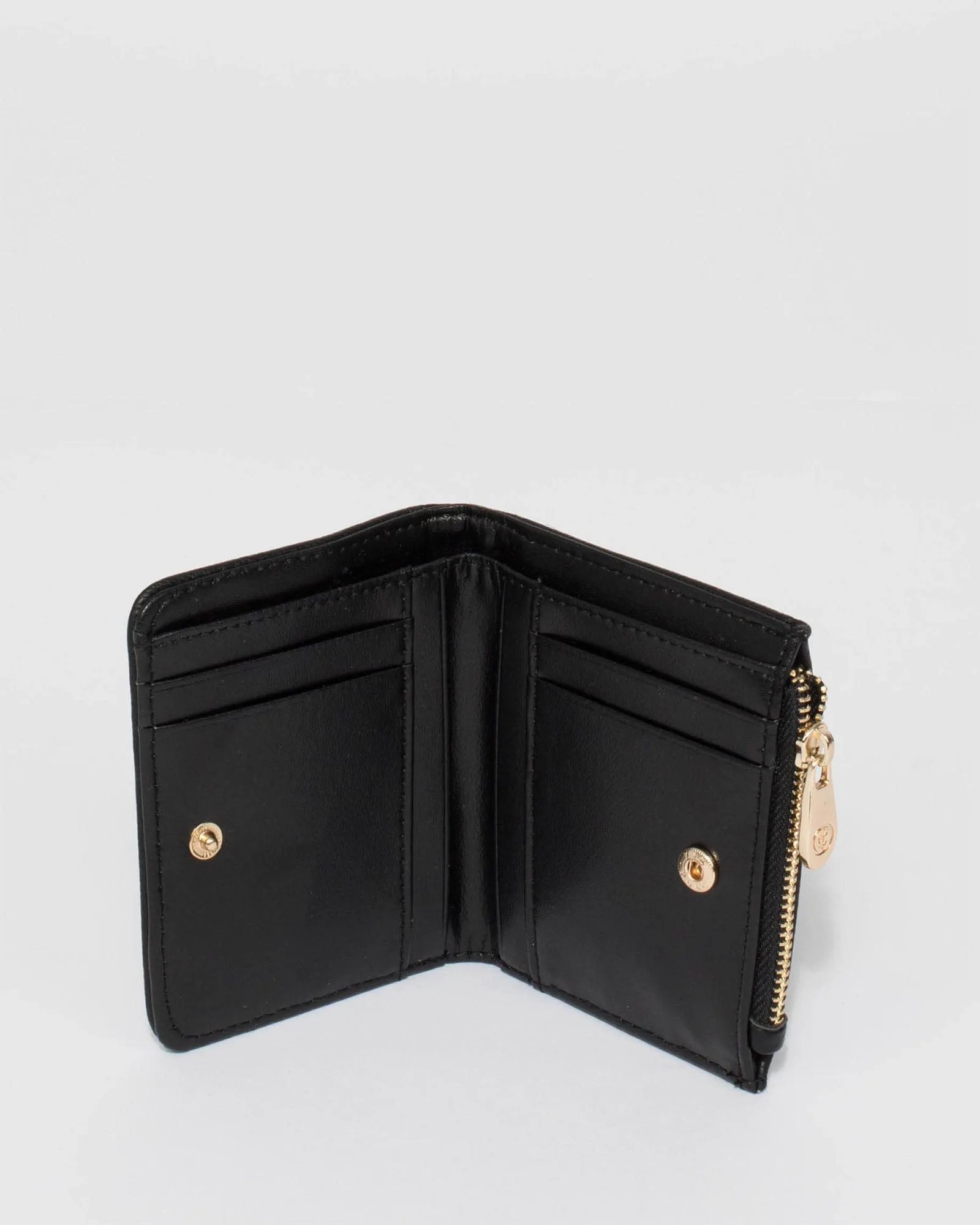 Black Plain Han Mini Wallet