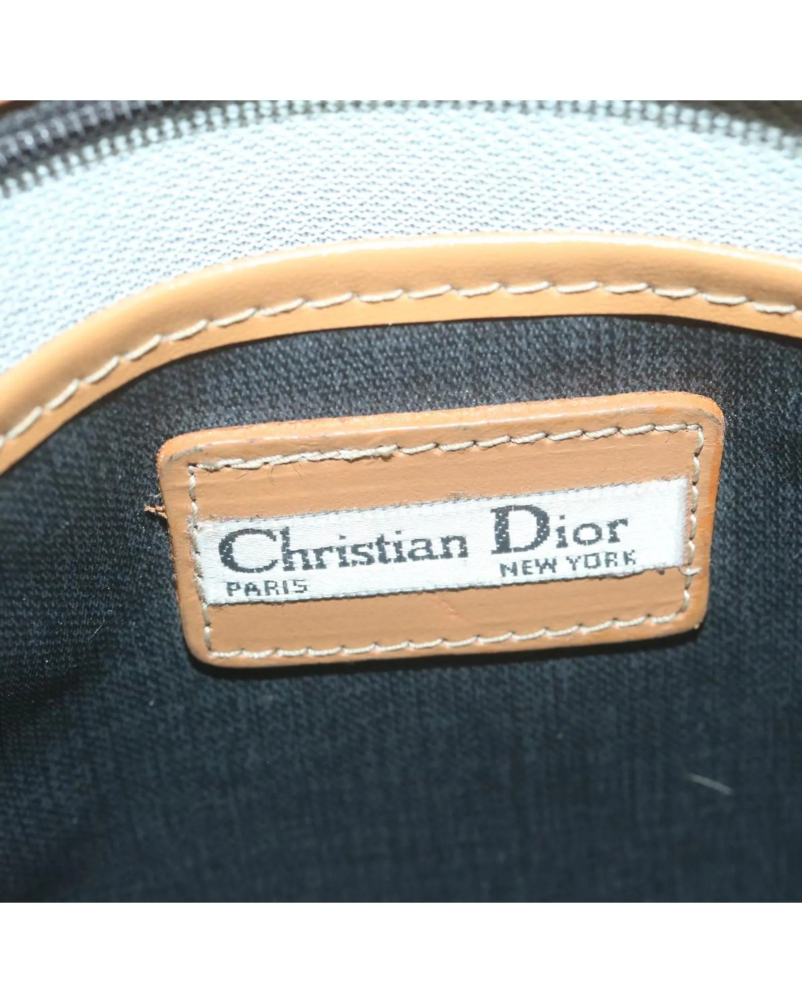 Black PVC Leather Clutch Bag by Christian Dior