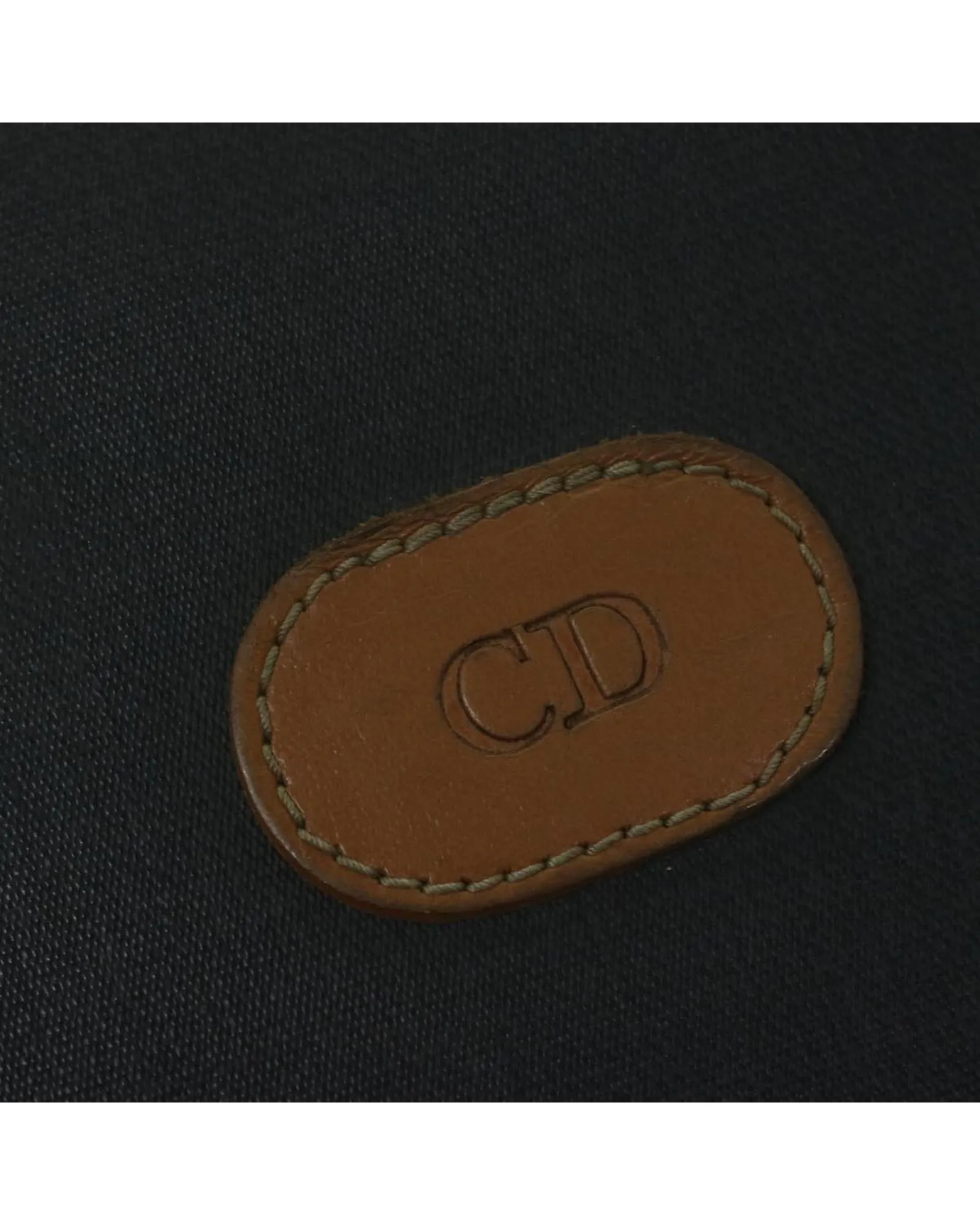 Black PVC Leather Clutch Bag by Christian Dior