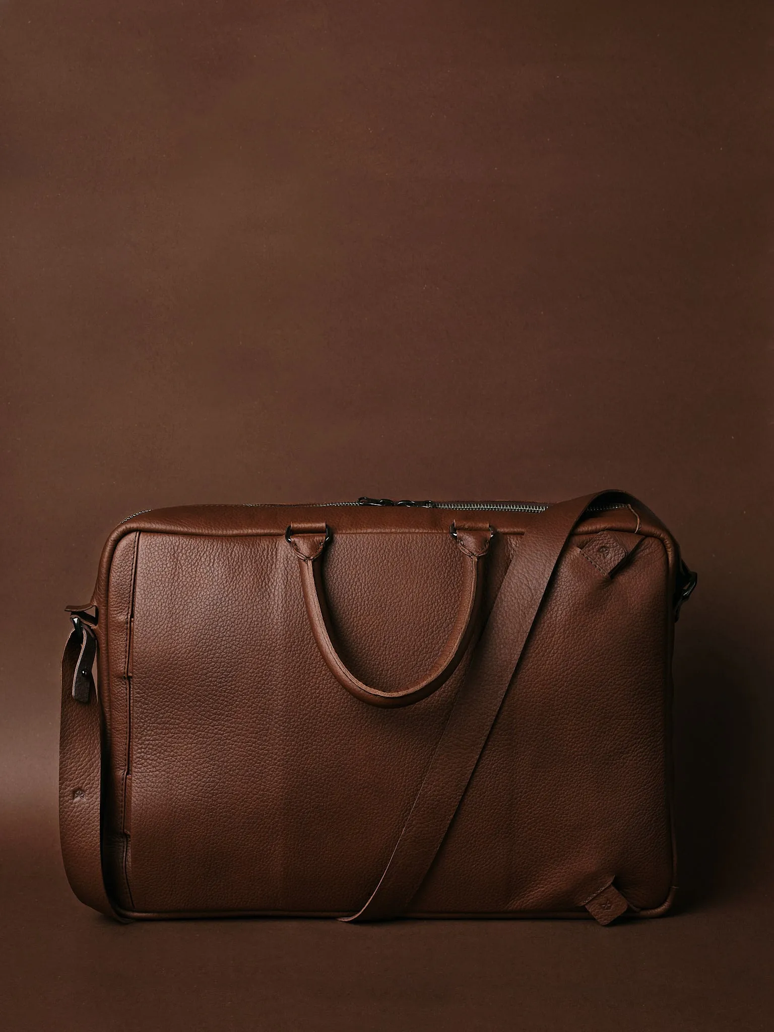 Briefcase Backpack · Brown