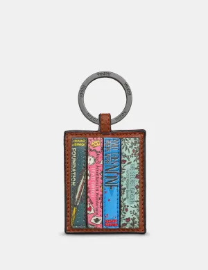 Brown Vegan Classic Bookworm Keyring