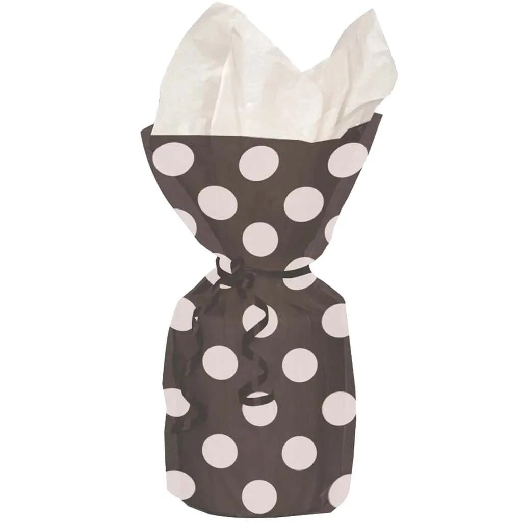 Cellophane Bags 20ct, Midnight Black Dots
