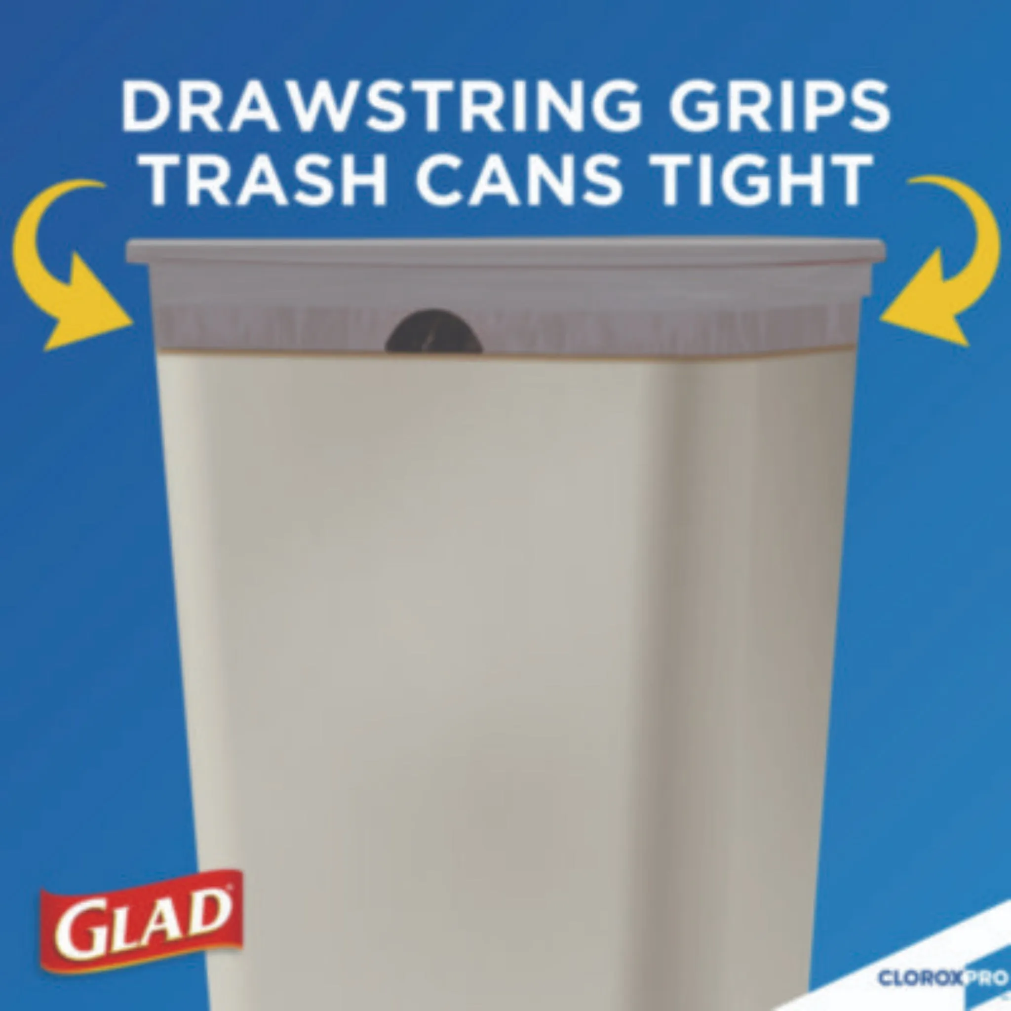 CLOROX SALES CO. GLAD CLO70427 ForceFlex Tall Kitchen Drawstring Trash Bags, 13 gal, 0.72 mil, Gray, 23.75" x 24.88", Carton of 100