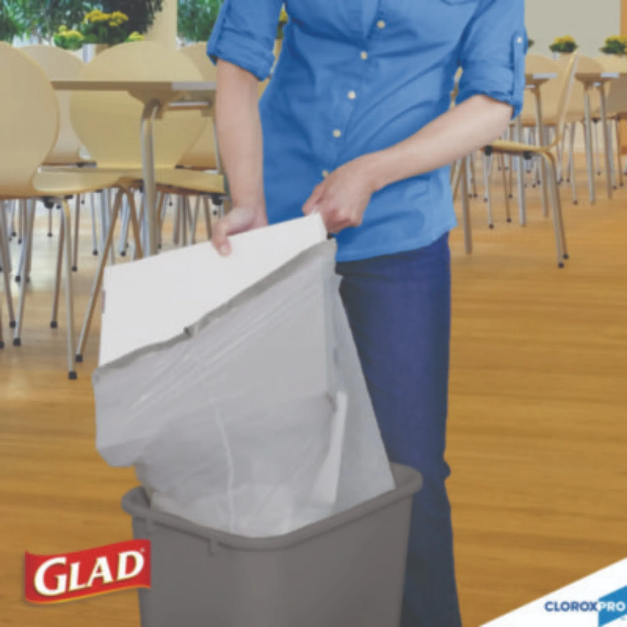 CLOROX SALES CO. GLAD CLO70427 ForceFlex Tall Kitchen Drawstring Trash Bags, 13 gal, 0.72 mil, Gray, 23.75" x 24.88", Carton of 100
