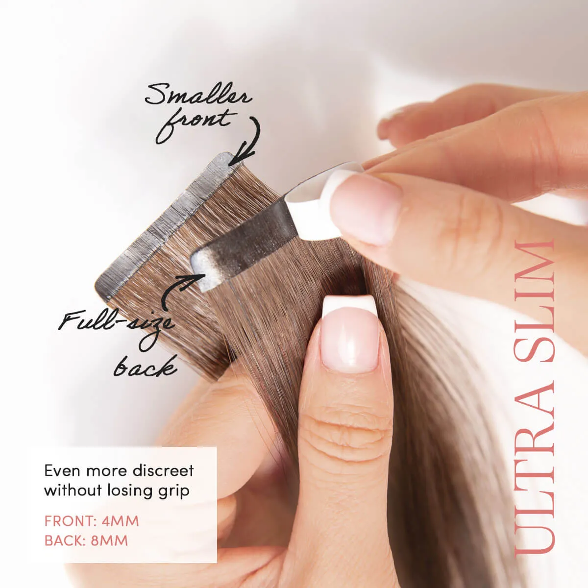 Dark Brown, 20" Ultra Slim Tape-in Hair Extensions, #2