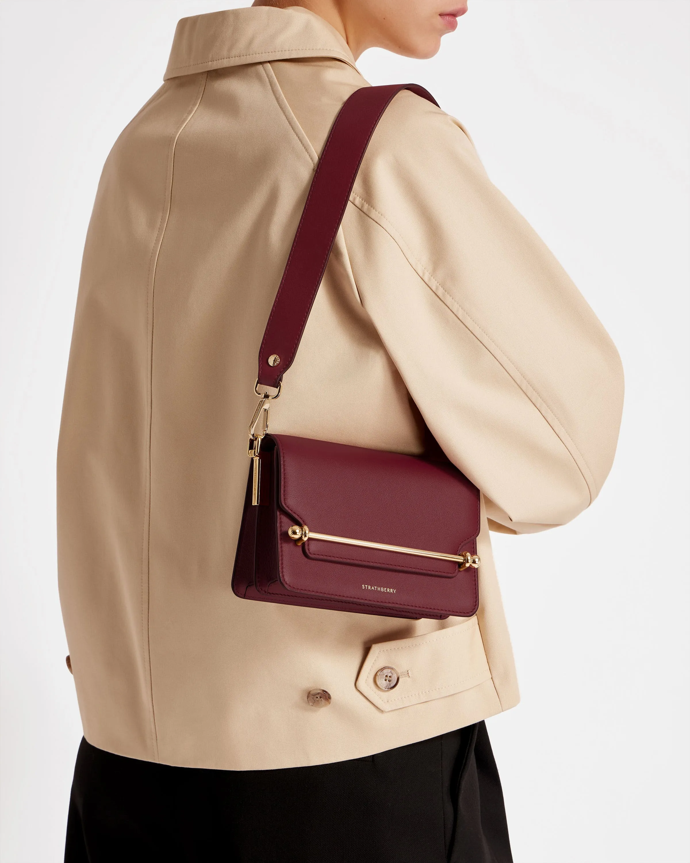 East/West Mini Multi Strap - Oxblood