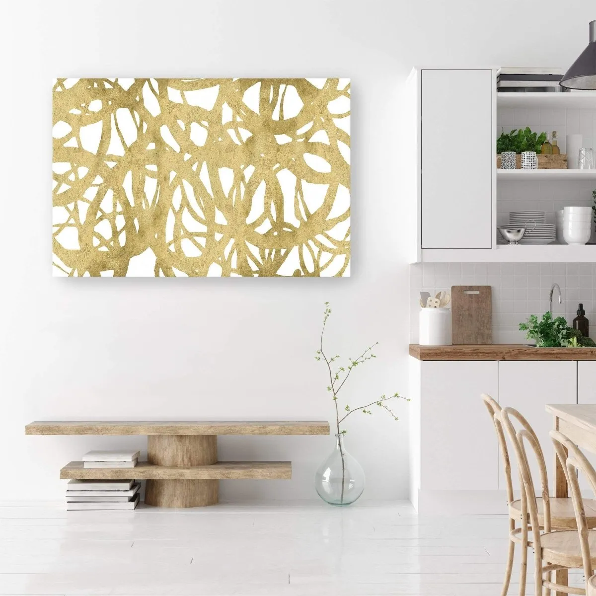 Endlose Gold Canvas