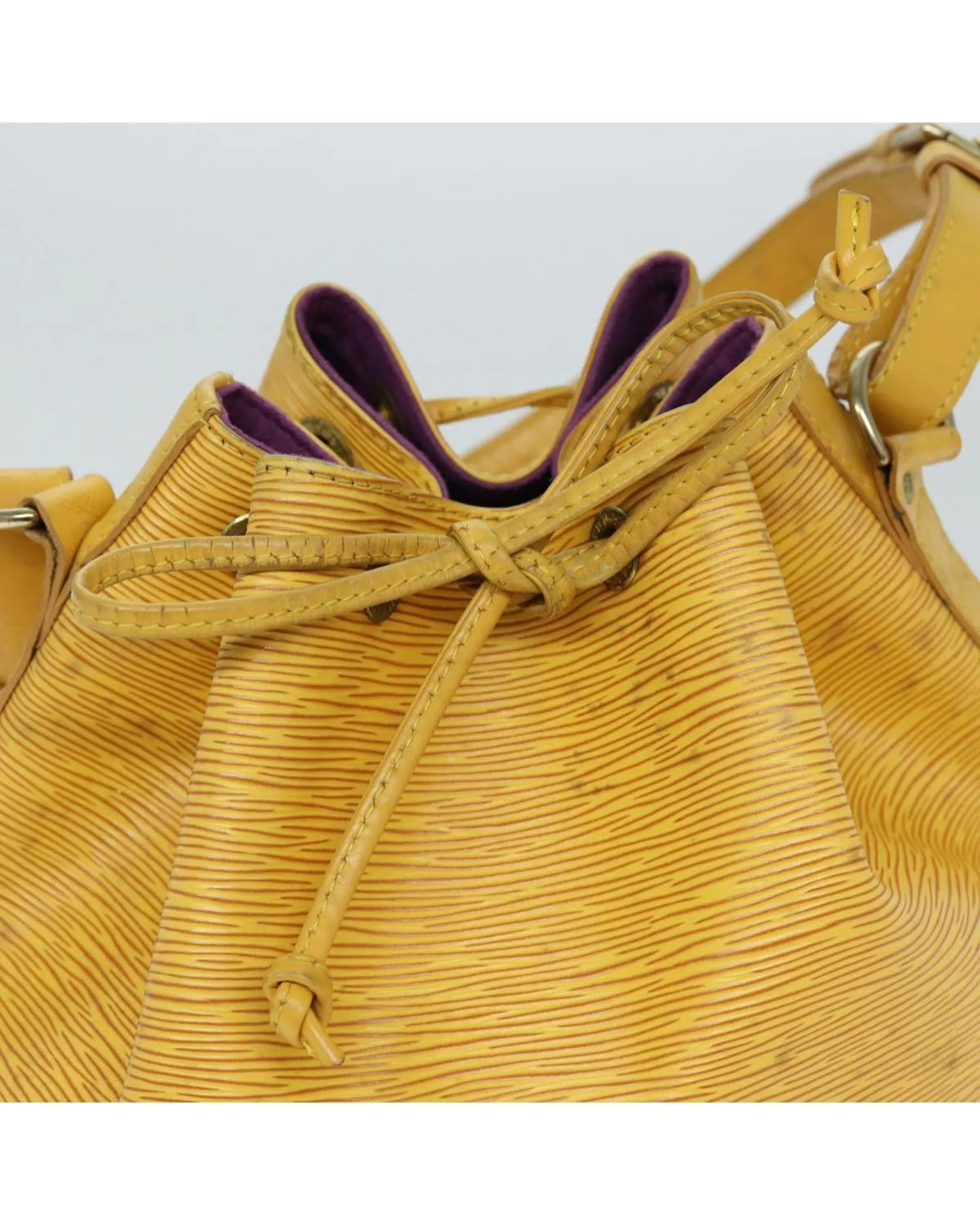 Epi Leather Noe Shoulder Bag with Adjustable Strap and Dust Bag