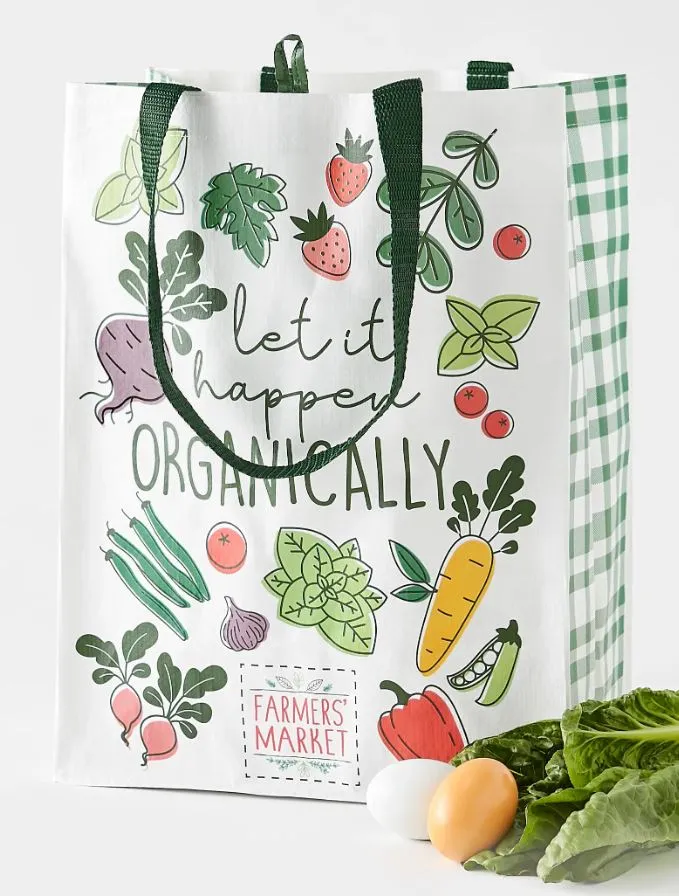 Farmers Market Reusable Tote Bag