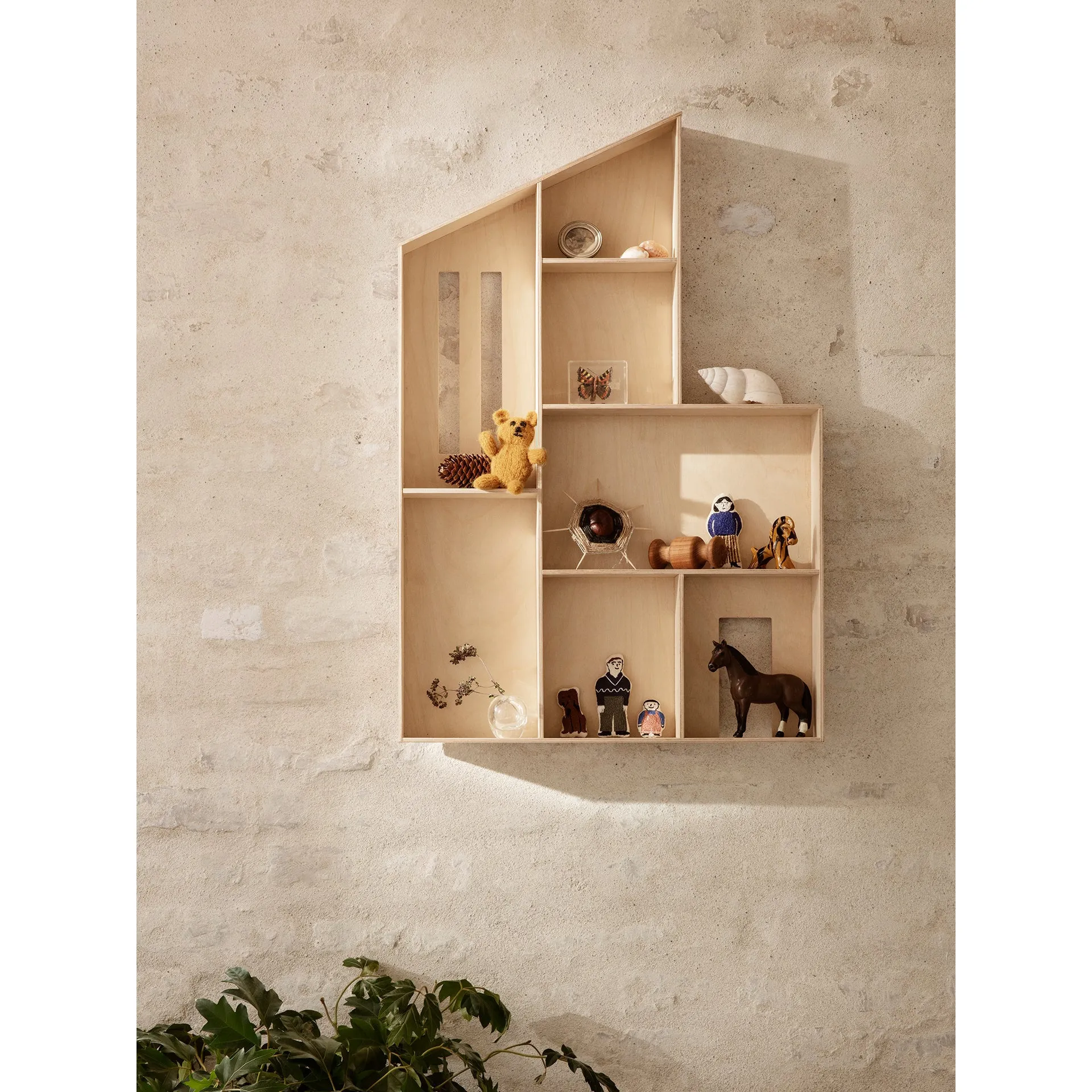 ferm LIVING Miniature Funkis House - Shelf - Natural