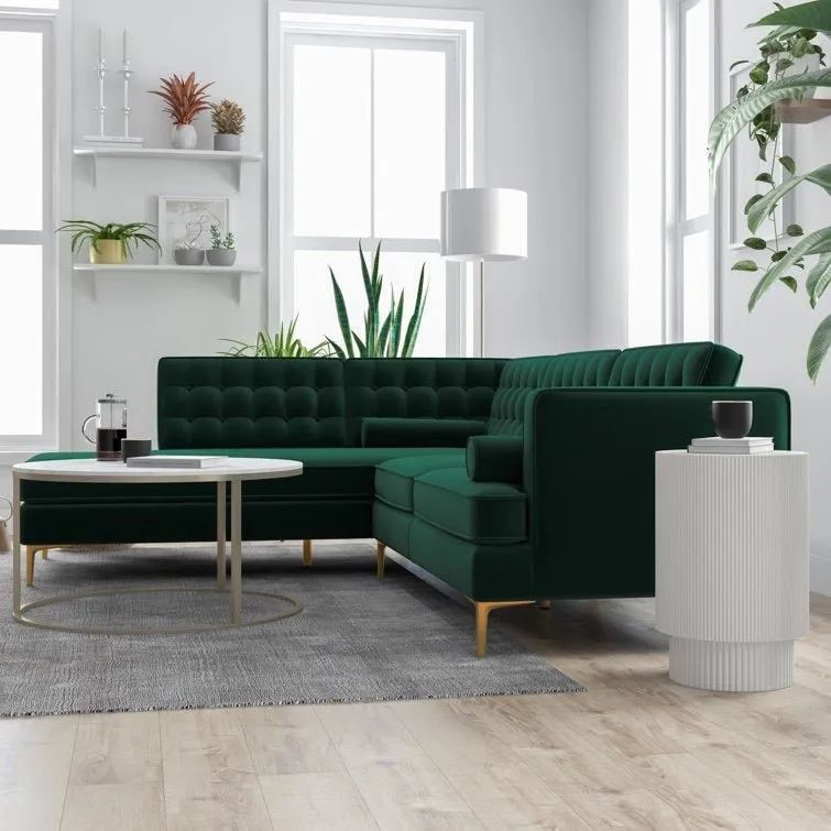 Fristo 4 Seater Fabric Sofa for Living Room | Bedroom | Office | 1 Year Warranty
