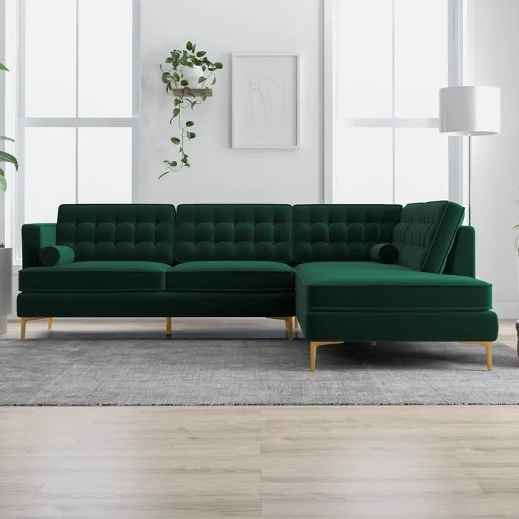 Fristo 4 Seater Fabric Sofa for Living Room | Bedroom | Office | 1 Year Warranty