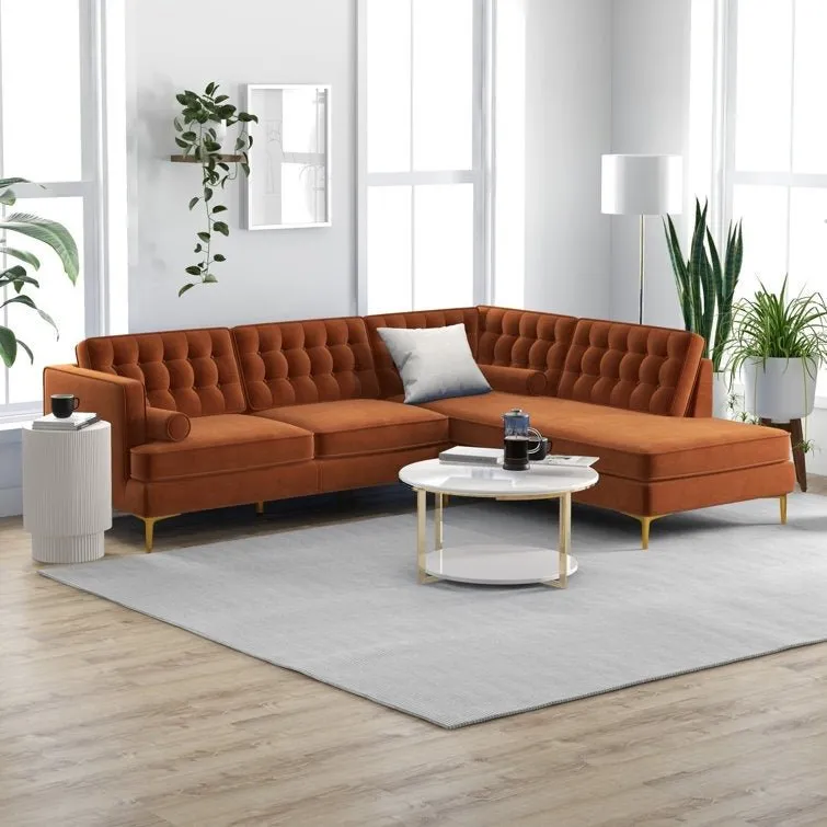Fristo 4 Seater Fabric Sofa for Living Room | Bedroom | Office | 1 Year Warranty