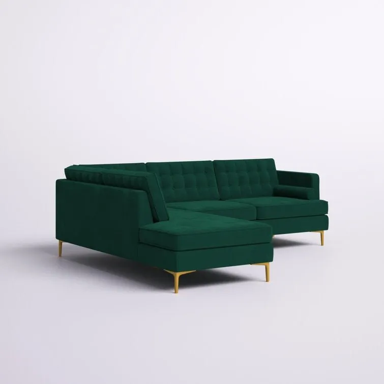 Fristo 4 Seater Fabric Sofa for Living Room | Bedroom | Office | 1 Year Warranty