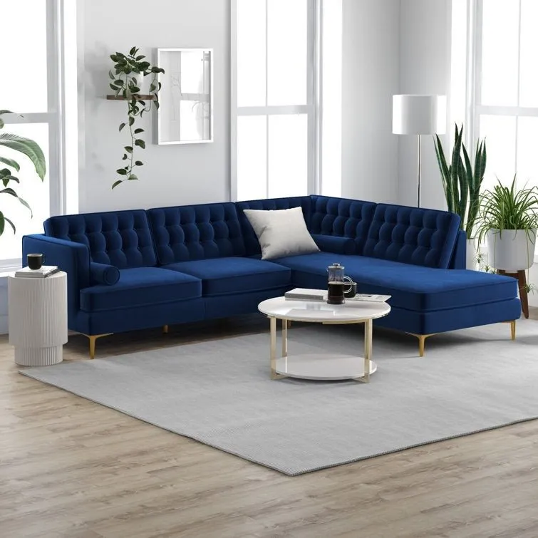 Fristo 4 Seater Fabric Sofa for Living Room | Bedroom | Office | 1 Year Warranty