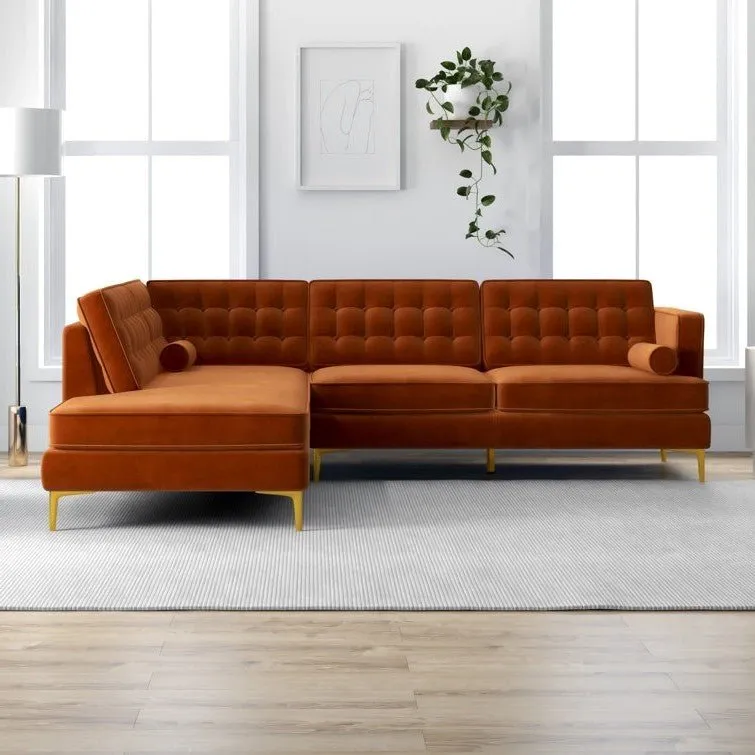 Fristo 4 Seater Fabric Sofa for Living Room | Bedroom | Office | 1 Year Warranty