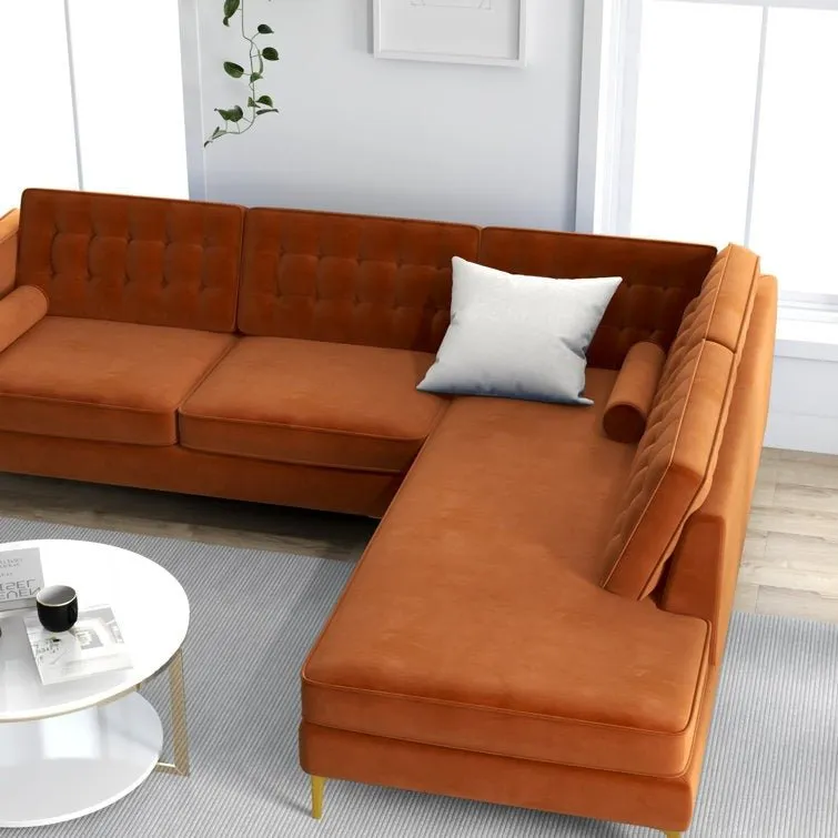Fristo 4 Seater Fabric Sofa for Living Room | Bedroom | Office | 1 Year Warranty