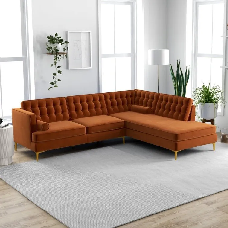 Fristo 4 Seater Fabric Sofa for Living Room | Bedroom | Office | 1 Year Warranty