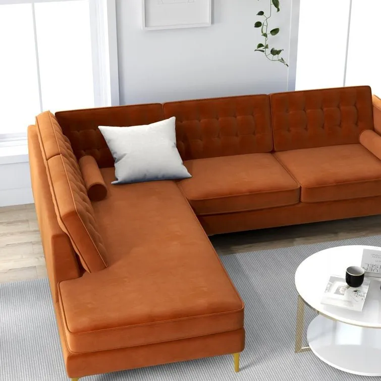 Fristo 4 Seater Fabric Sofa for Living Room | Bedroom | Office | 1 Year Warranty