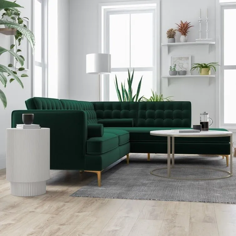 Fristo 4 Seater Fabric Sofa for Living Room | Bedroom | Office | 1 Year Warranty