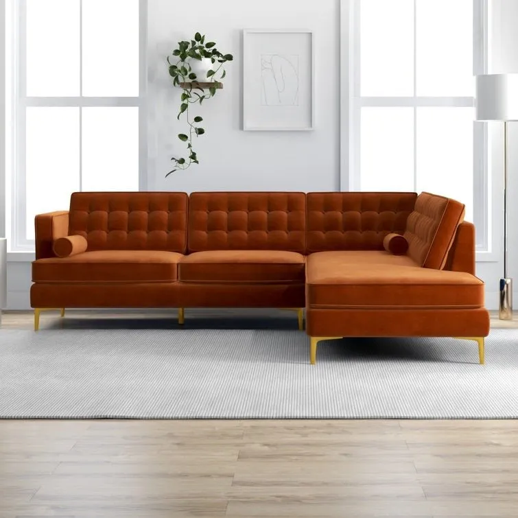 Fristo 4 Seater Fabric Sofa for Living Room | Bedroom | Office | 1 Year Warranty