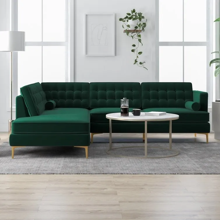 Fristo 4 Seater Fabric Sofa for Living Room | Bedroom | Office | 1 Year Warranty