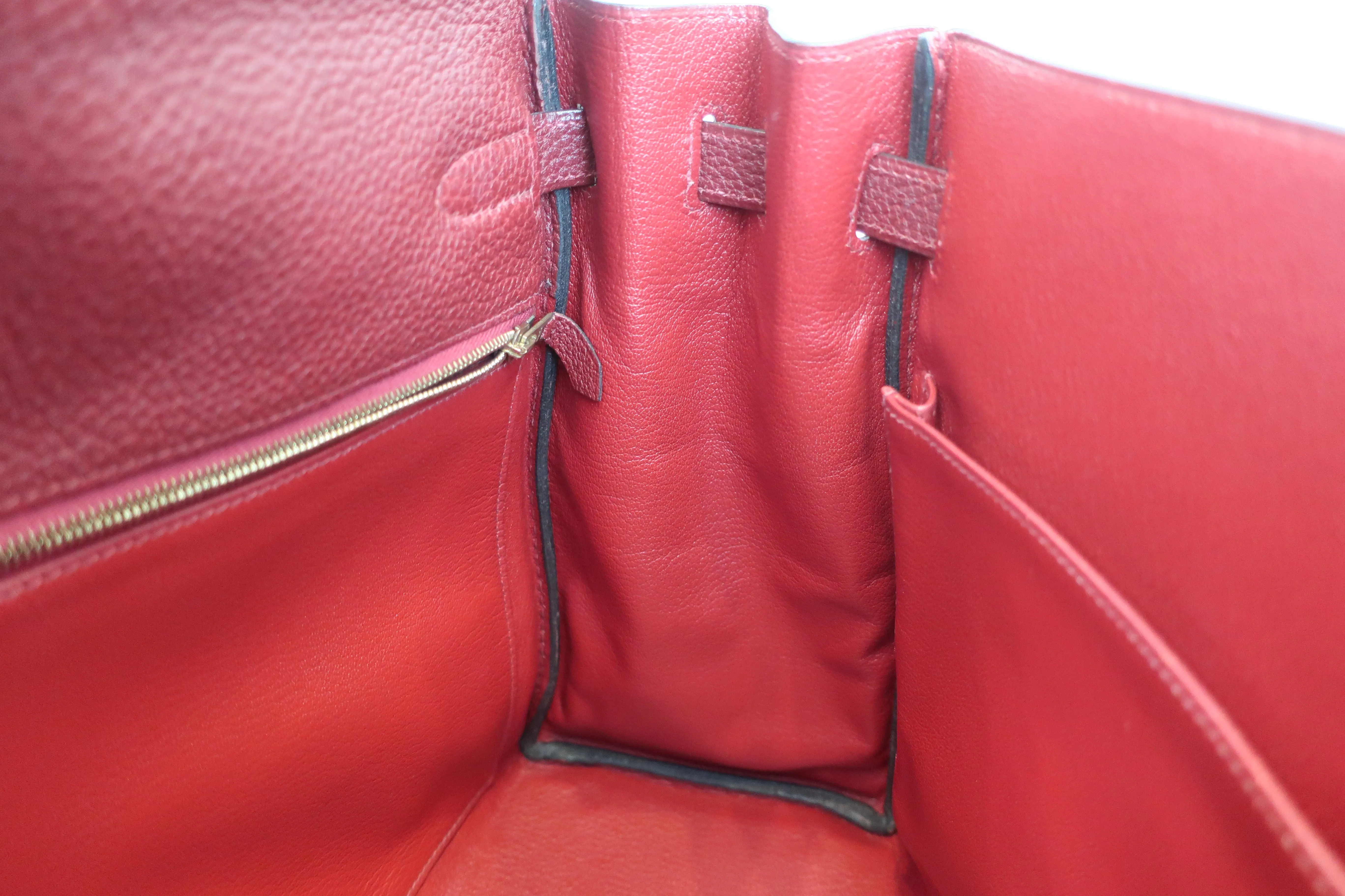 HERMES／エルメス ケリー35 トゴ ルージュアッシュ □E刻印 ショルダーバッグ 600080122