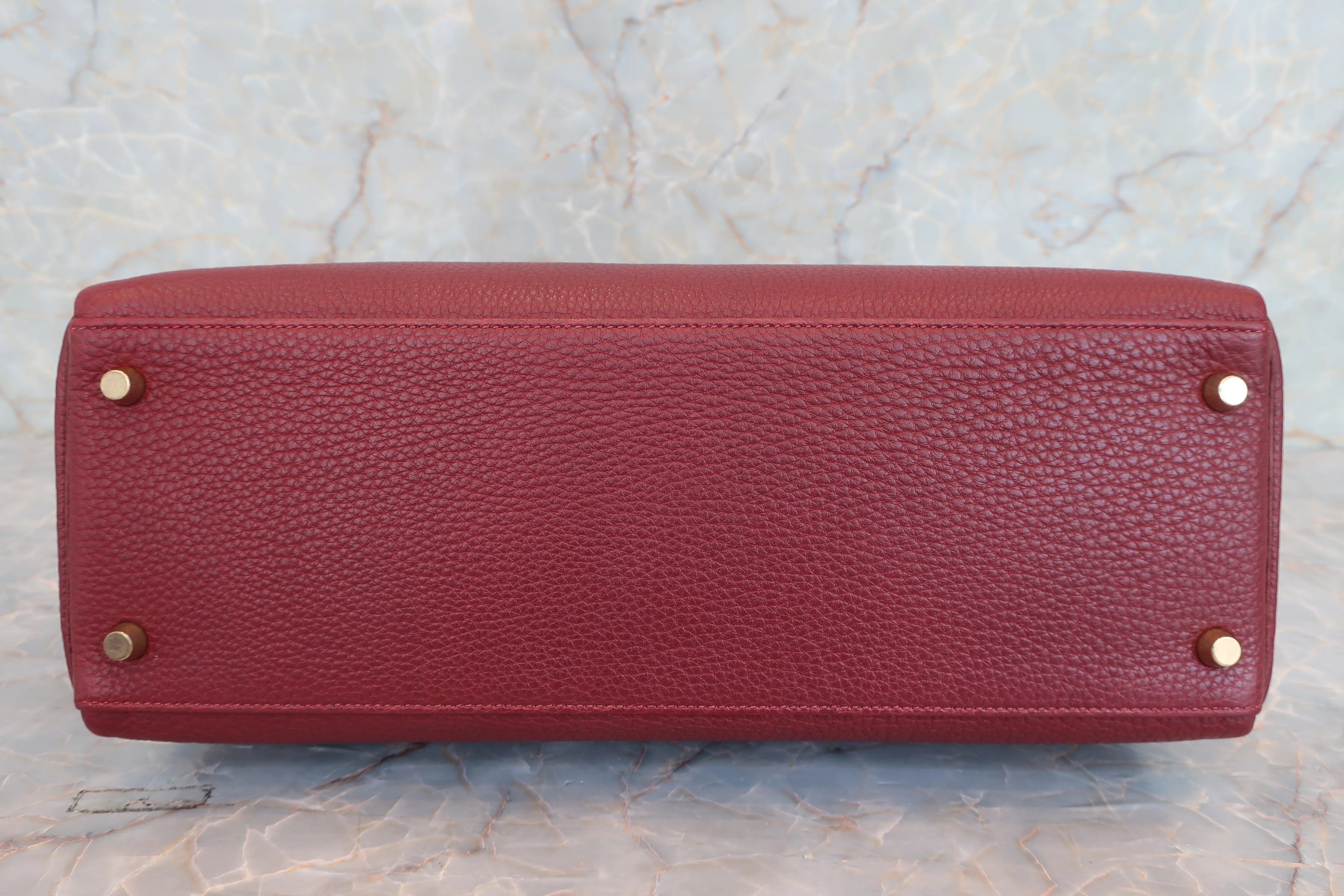 HERMES／エルメス ケリー35 トゴ ルージュアッシュ □E刻印 ショルダーバッグ 600080122