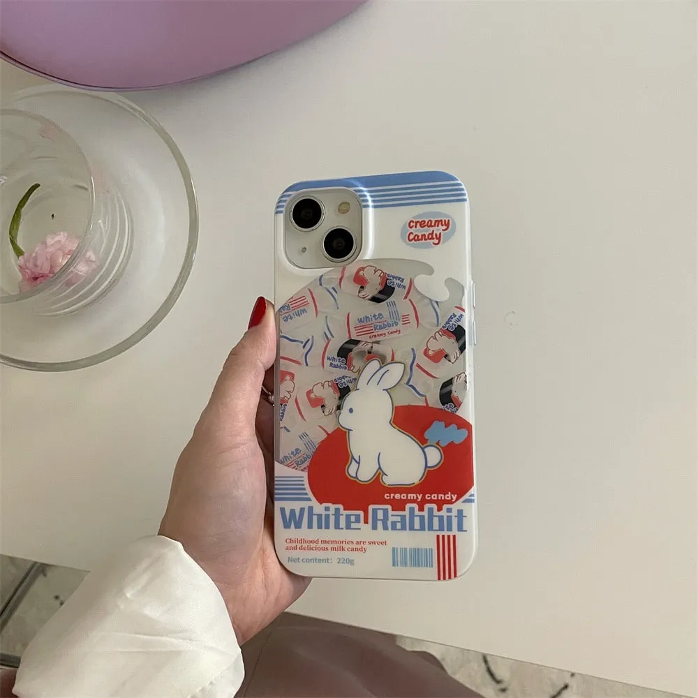 Kawaii White Rabbit  iPhone Cases for IPhone 11 12 13 14 Pro Max