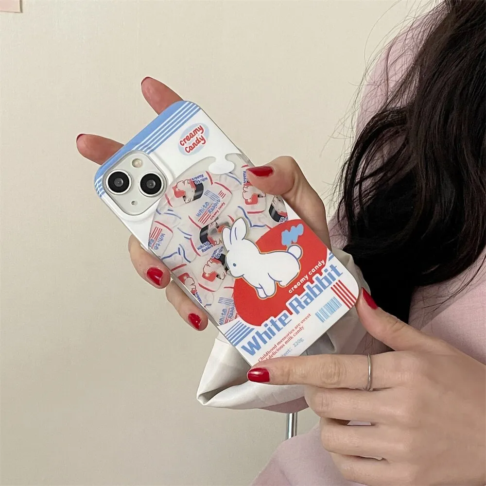 Kawaii White Rabbit  iPhone Cases for IPhone 11 12 13 14 Pro Max