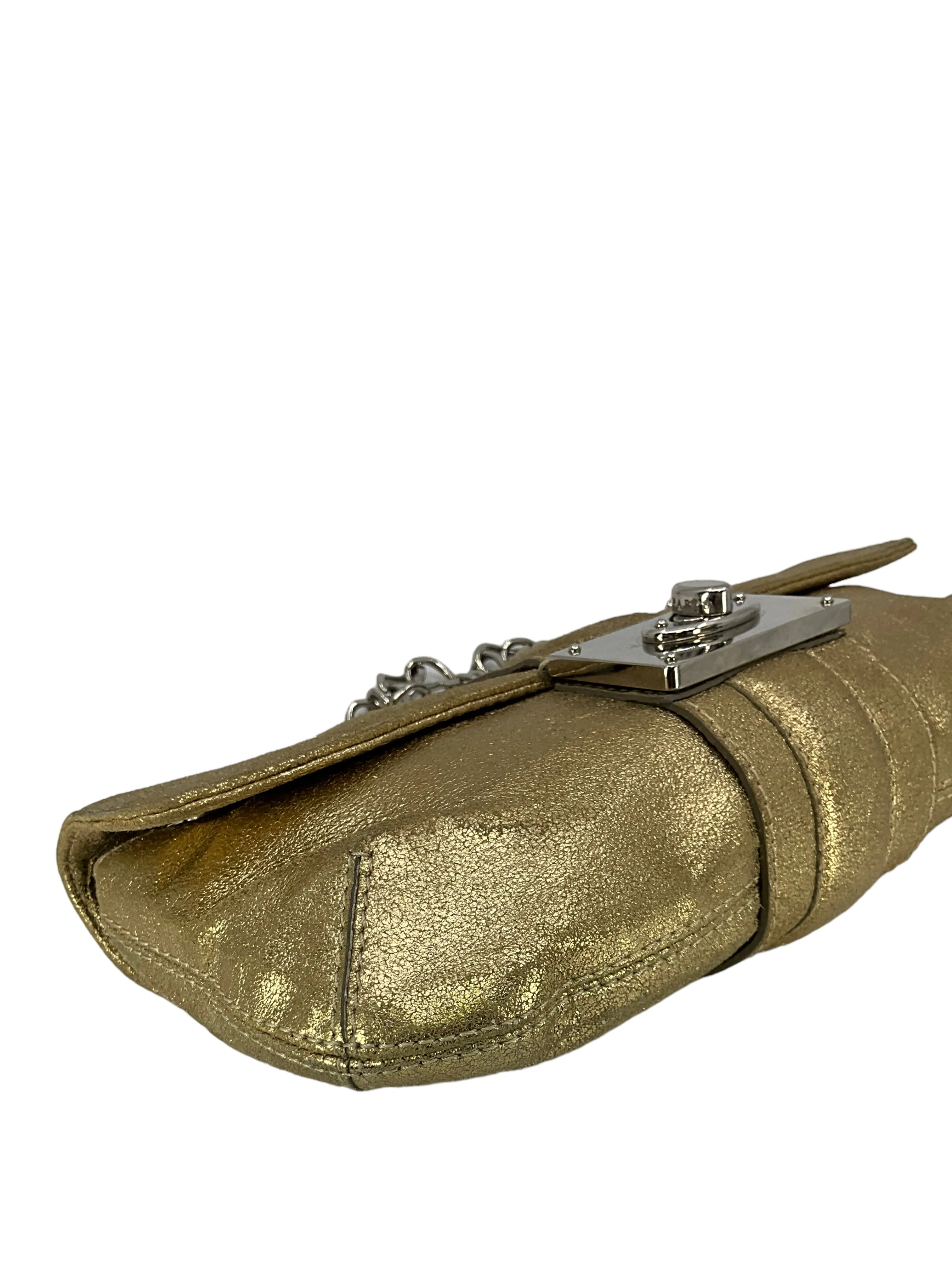 LANVIN Metallic Leather Hero Flap Bag