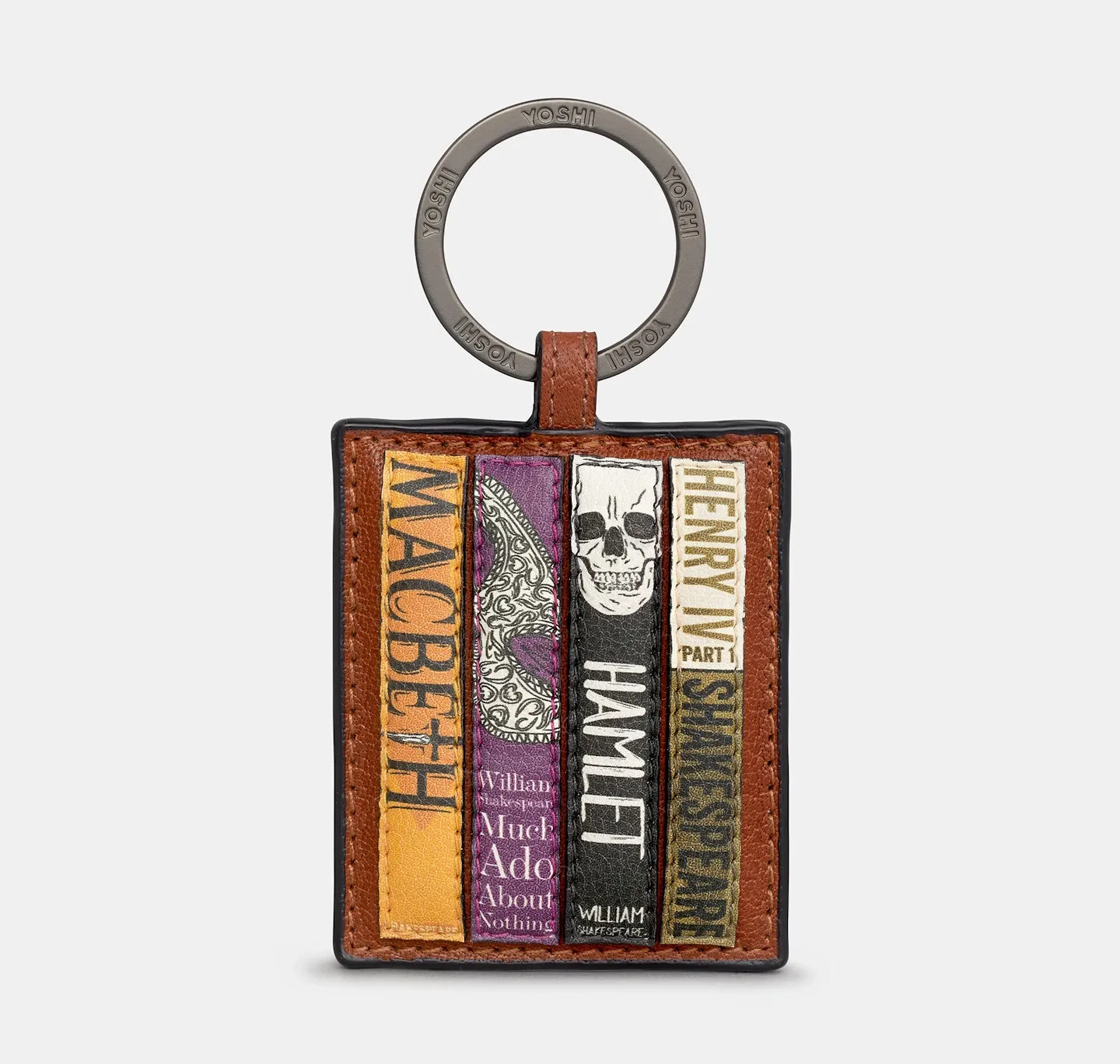 Leather Keyring: Shakespeare Bookworm