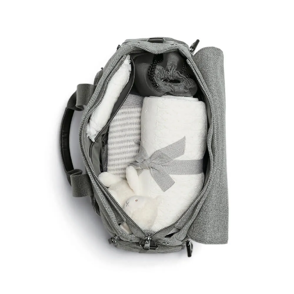 Mamas and Papas Woven Grey Changing/ Nappy Bag