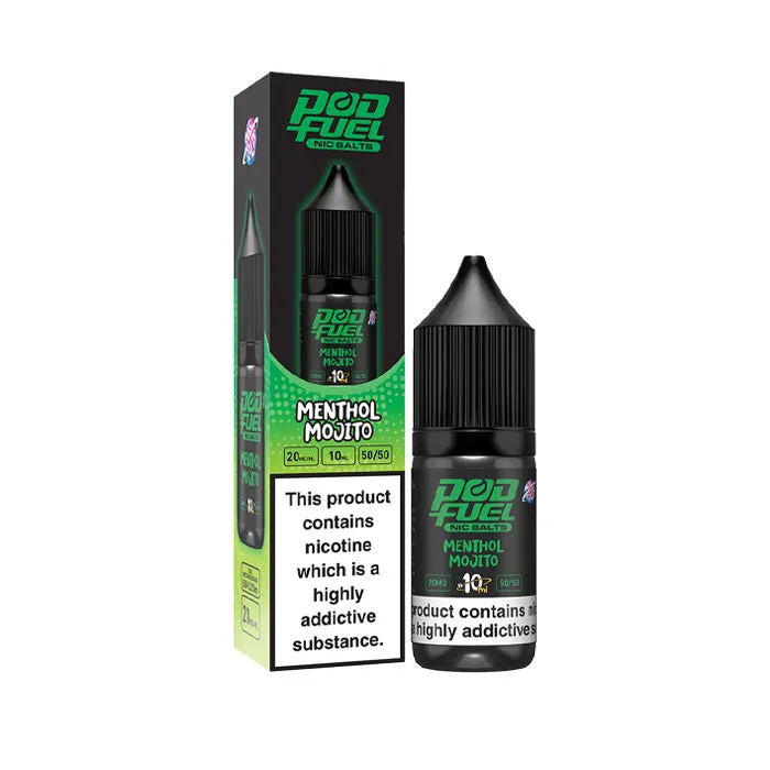 Menthol Mojito 10ml Nic Salt E-Liquid by Pod Fuel