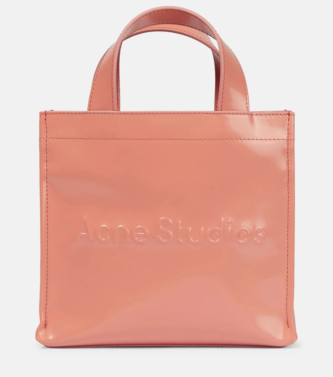 Mini Acne Studios Logo Tote, Pink