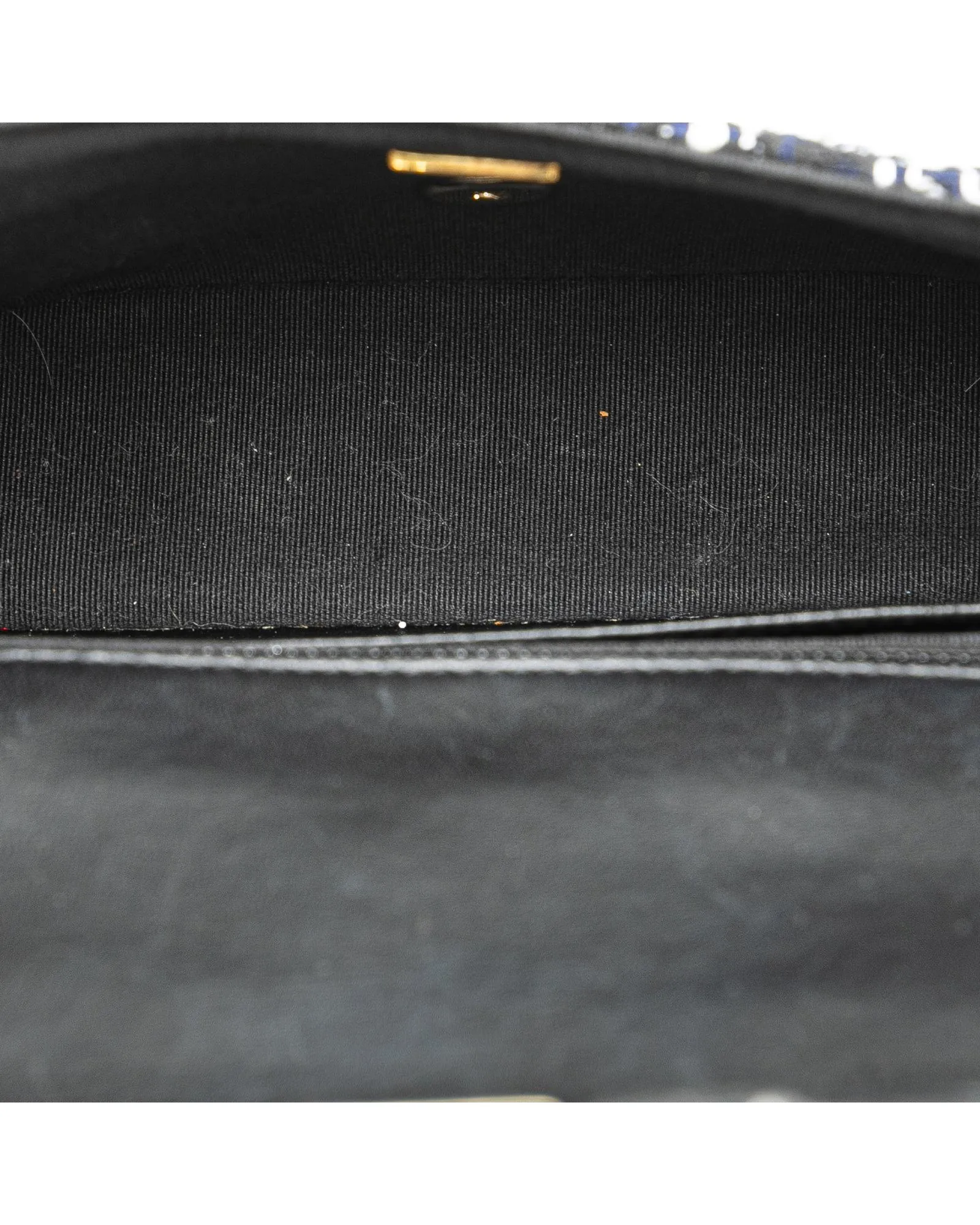 Mini Tweed Resin Heart Flap Crossbody Bag