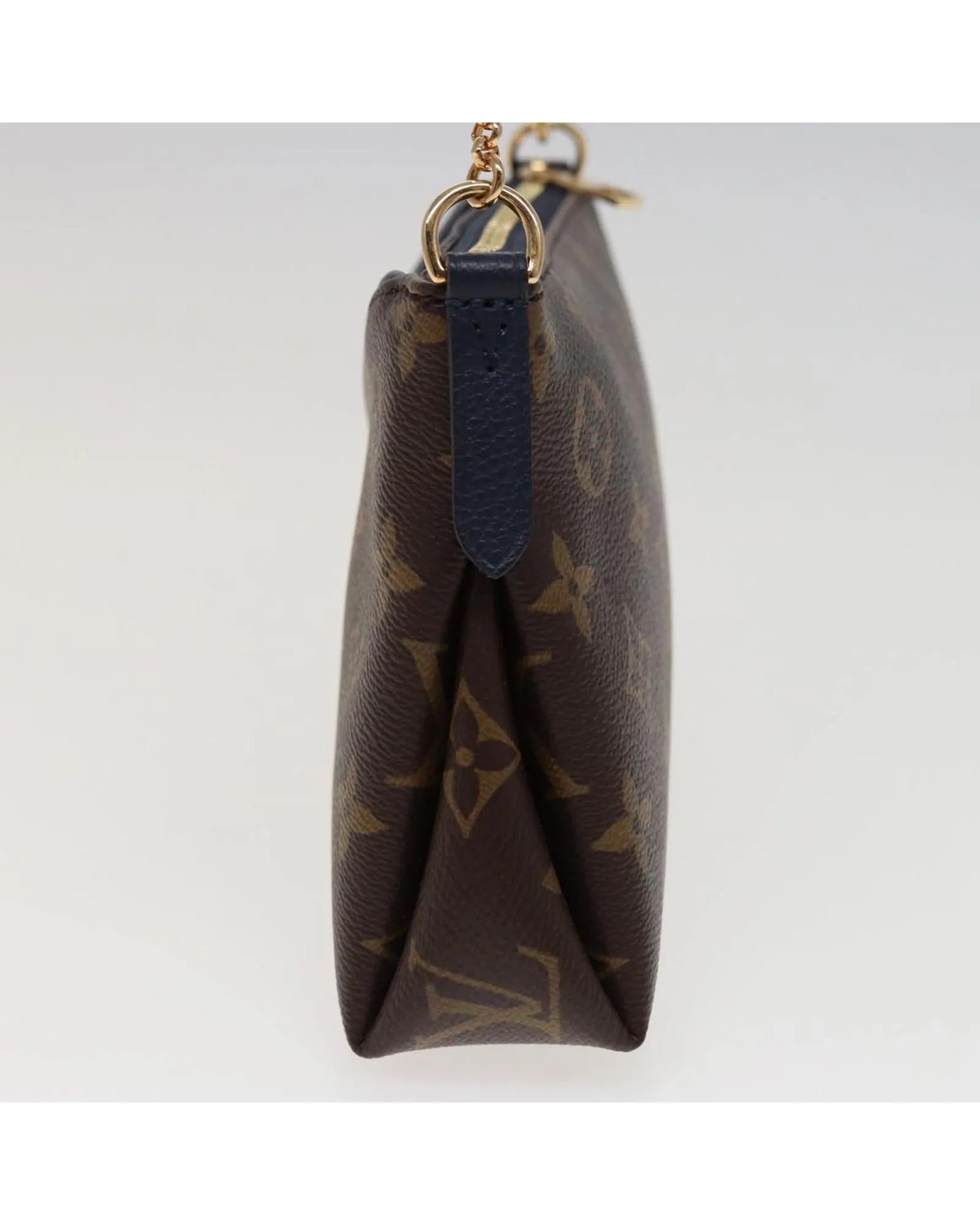 Monogram Canvas Pallas Clutch Bag with Shoulder Strap and Dust Bag