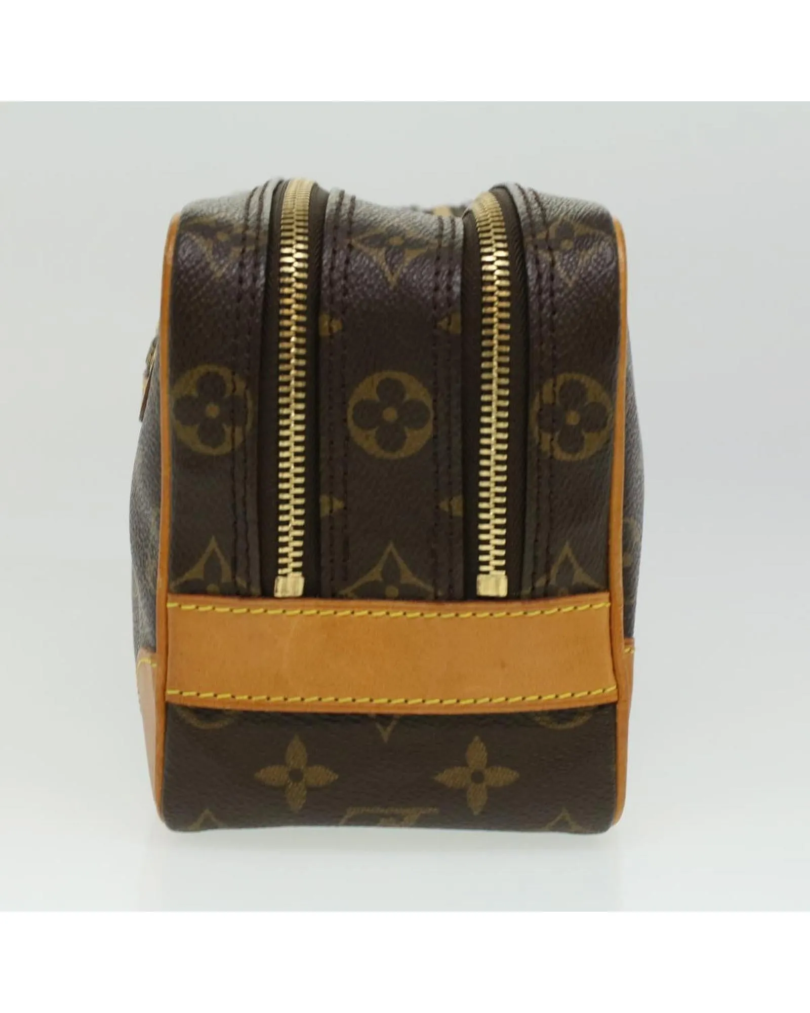 Monogram Double Fastener Clutch Bag
