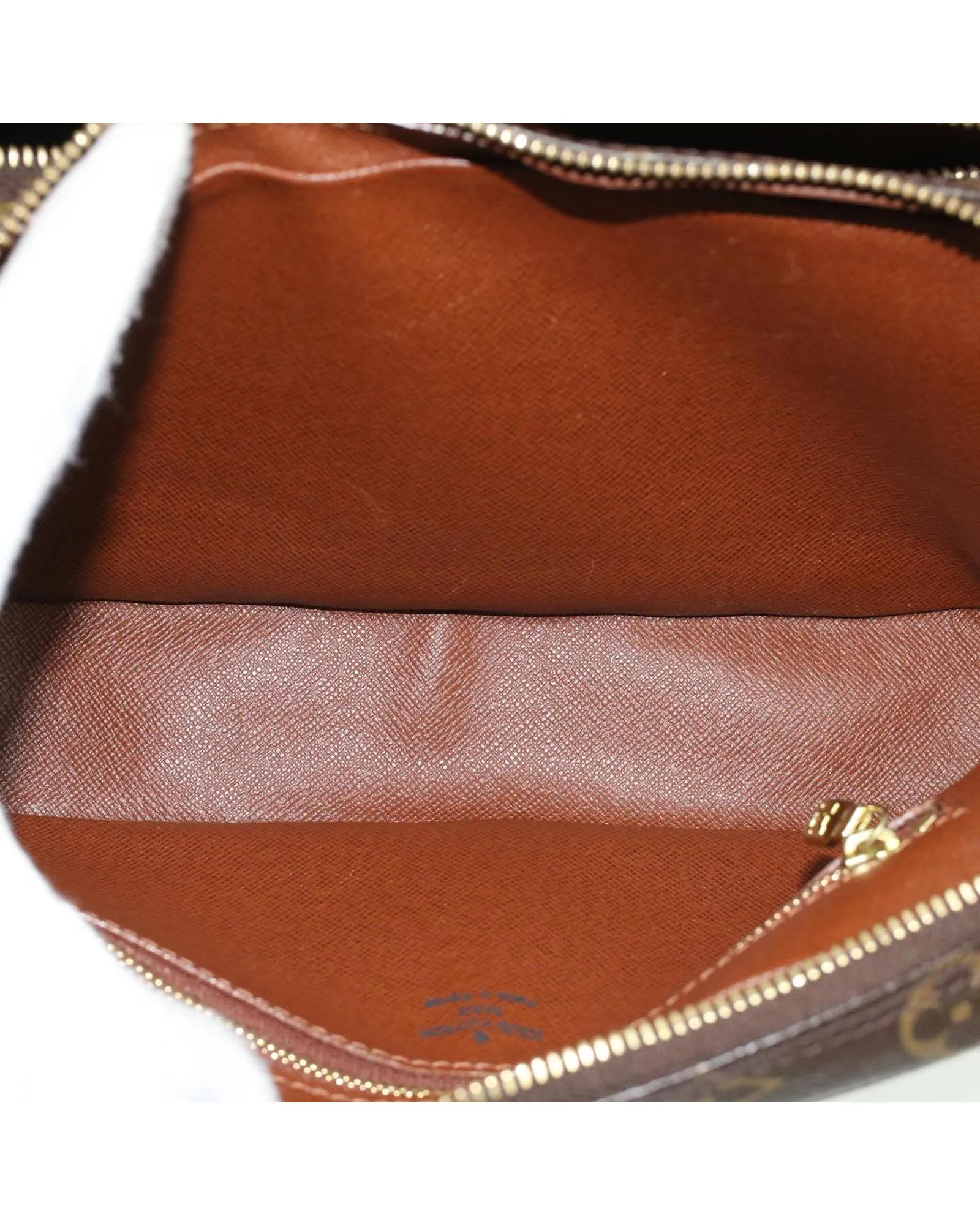 Monogram Double Fastener Clutch Bag