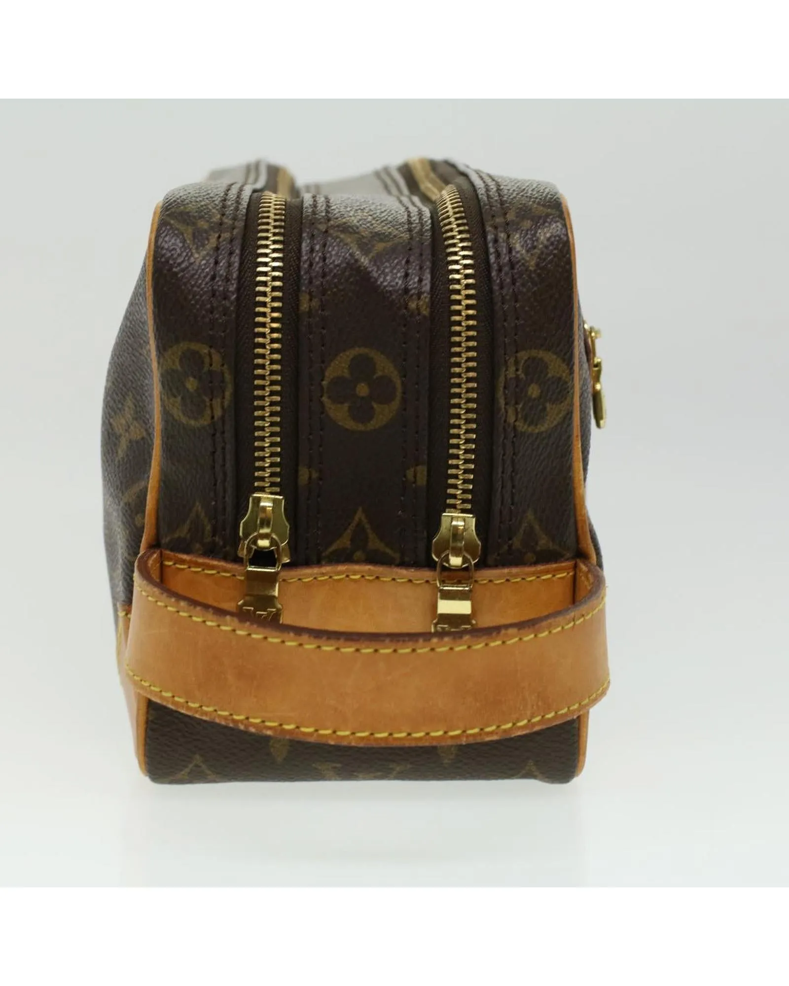 Monogram Double Fastener Clutch Bag