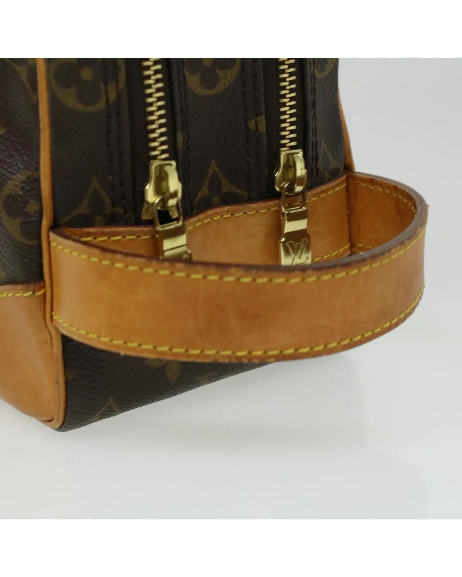 Monogram Double Fastener Clutch Bag